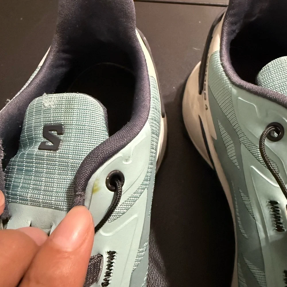 Salomon Women's Speedcross 4 Trail Shoes - Aqua and Black